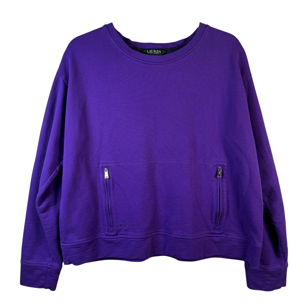 Lauren Ralph Lauren Purple Crewneck Sweatshirt